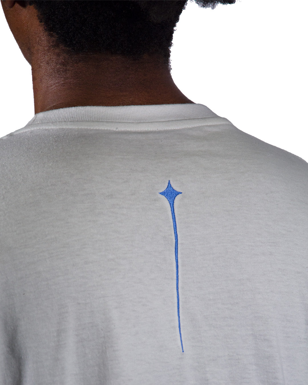Graphic t-shirt with symmetrical Equilibrium design.