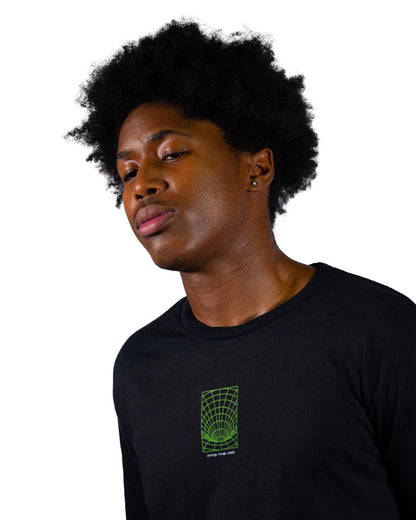 Abstract graphic t-shirt titled Into The Void.