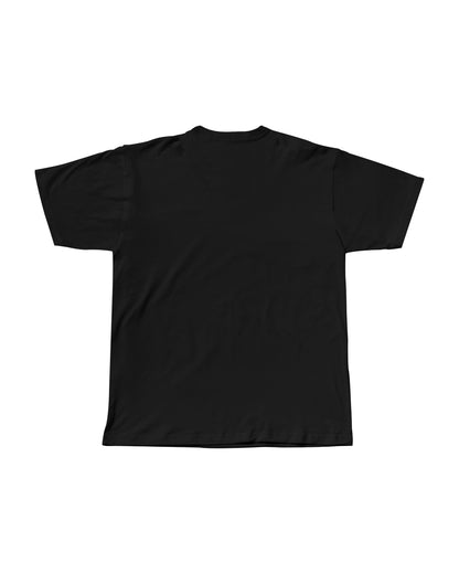 Black streetwear t-shirt with bold Widow graphic print.