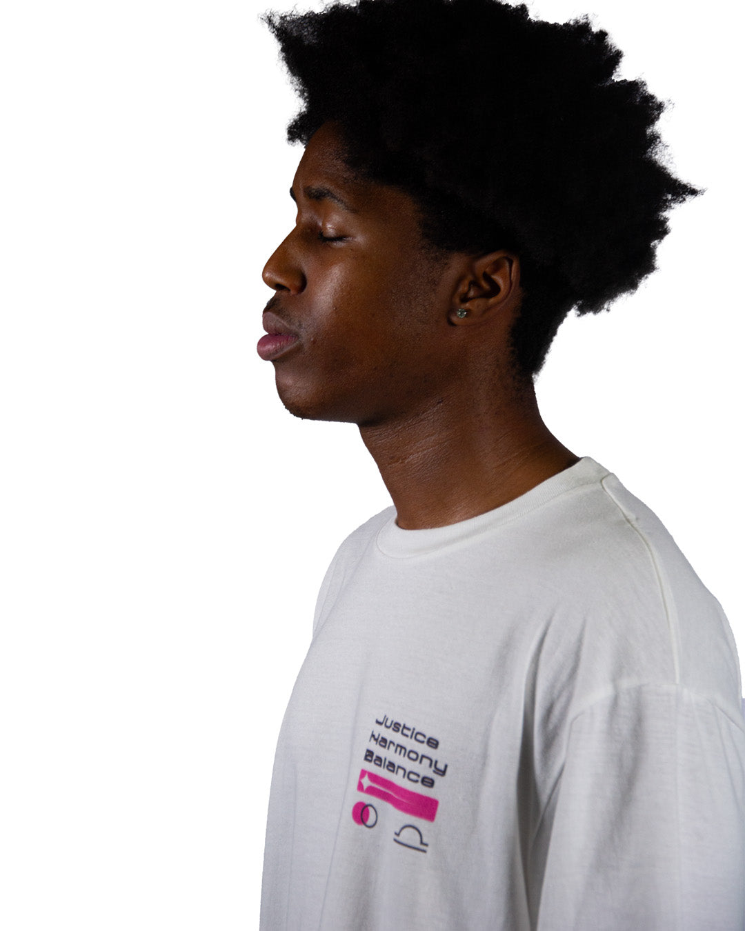 Minimalist graphic t-shirt titled Dike by Glim Clothing.